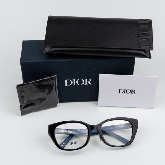 NEW Dior LAPARISIENNEDIORO S4F 1000  Black Blue Women Eyeglasses main image 6